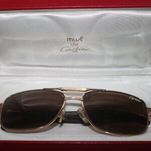 Authentic Unisex Cartier Vintage Sunglasses w Box